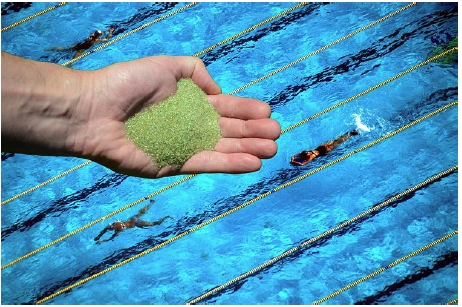 Glass media water purification